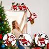 Christmas Door Frame Decoration Double-Sided Wall Sculpture Christmas Door Topper Decoration for Bedroom Living Room Mantel