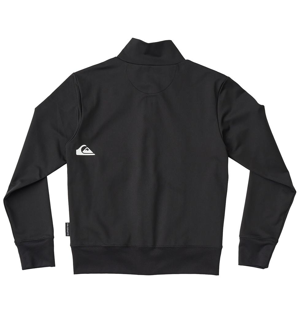 Quiksilver M&W Zip Stand Rashguard for Youth Boys, Black