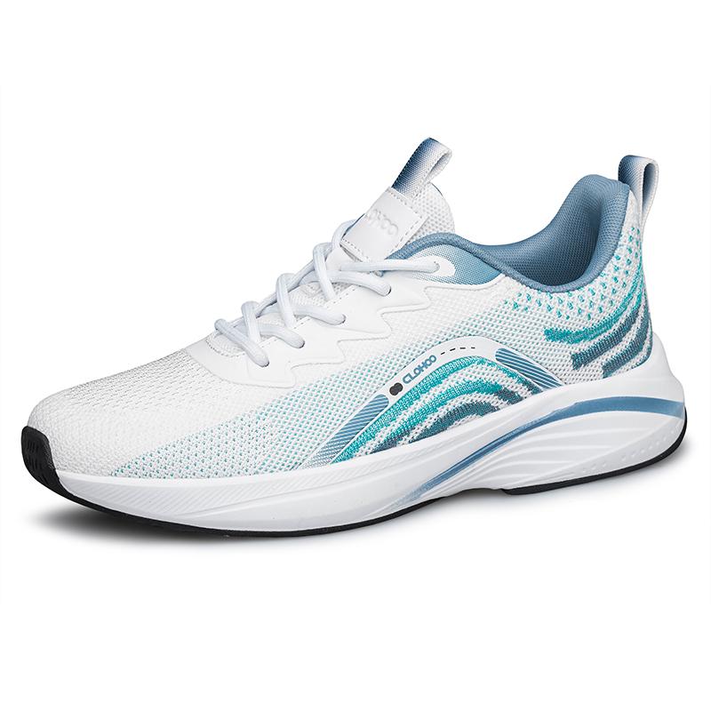 CLOHOO Men's Trendy Knitted Breathable Lightweight Comfy Sneakers For Running Jogging Wear-resistant Non-Slip Casual Sport Shoes