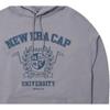New Era Letter Print Drawstring Hoodie Long Sleeve Sweatshirt Unisex sweatshirt Gray 13789105
