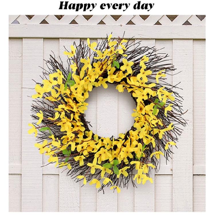 Summer Wreath for Front Door, Wall, Wedding, Indoor and Outdoor Decorations