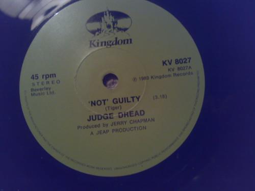 7inch Record JUDGE DREAD - Not Guilty KV8027 Kingdom Records 1983 UK Reggae, Ska & Dub Used