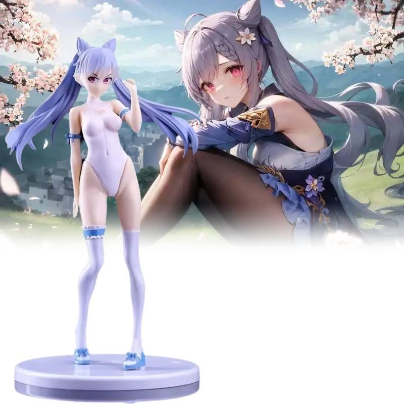 Impact Genshin Keqing Swimwear Figurine Game Cartoon Model Statuary Gift Toy