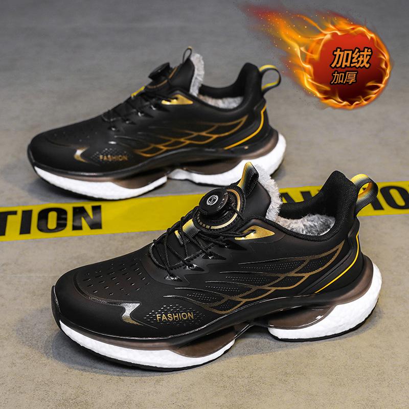 Sneakers neue Herbst- und Winterschuhe Netz-Laufschuhe stoßdämpfende Freizeitschuhe Laufschuhe Samt-Baumwollschuhe