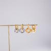 Elegant Double Hoops Earrings Stainless Steel Portable Jewelry For Women Gift