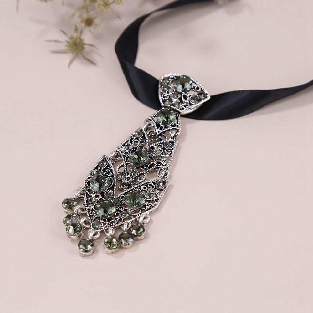 Style Suit Accessories Men Ties Metal Rhinestone Necktie Formal Business Ties Women Necktie