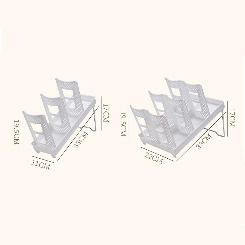 Detachable Multifunctional Disposable Paper Cup Holder Single Double Size Coffee Cup Storage Rack Plastic Ground Mounted Home Go