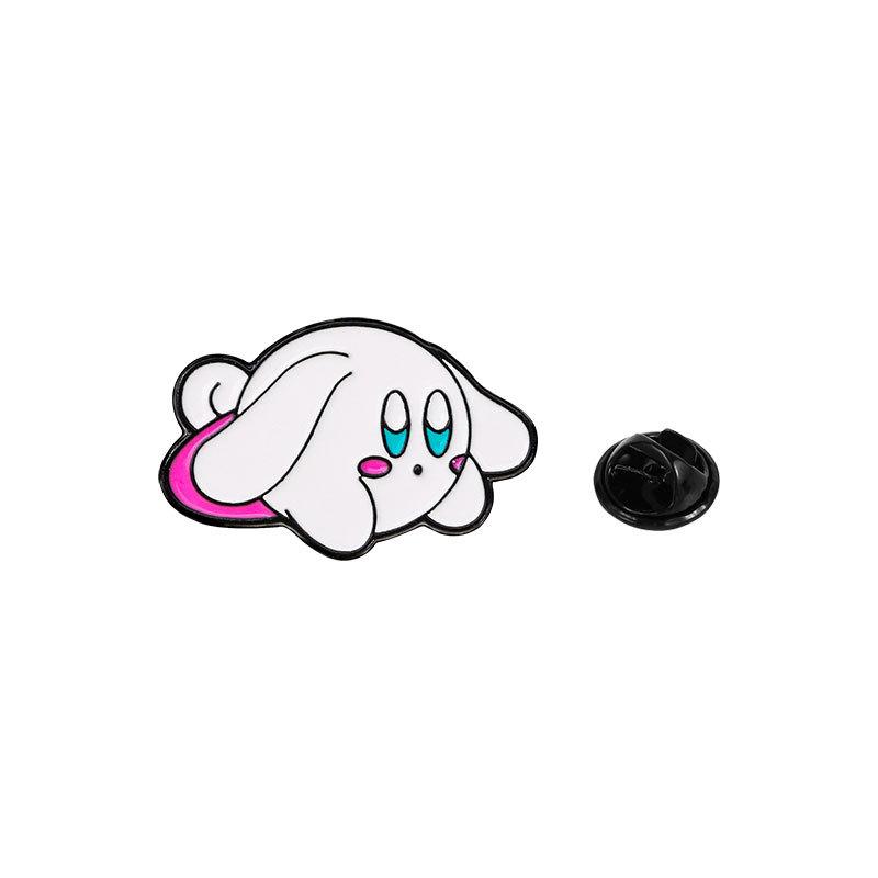 Cartoon Sanrio Kirby Enamel Alloy Brooch Kuromi Hello Kitty Cinnamoroll Cute Pin Badge for Clothes Backpack Decoration