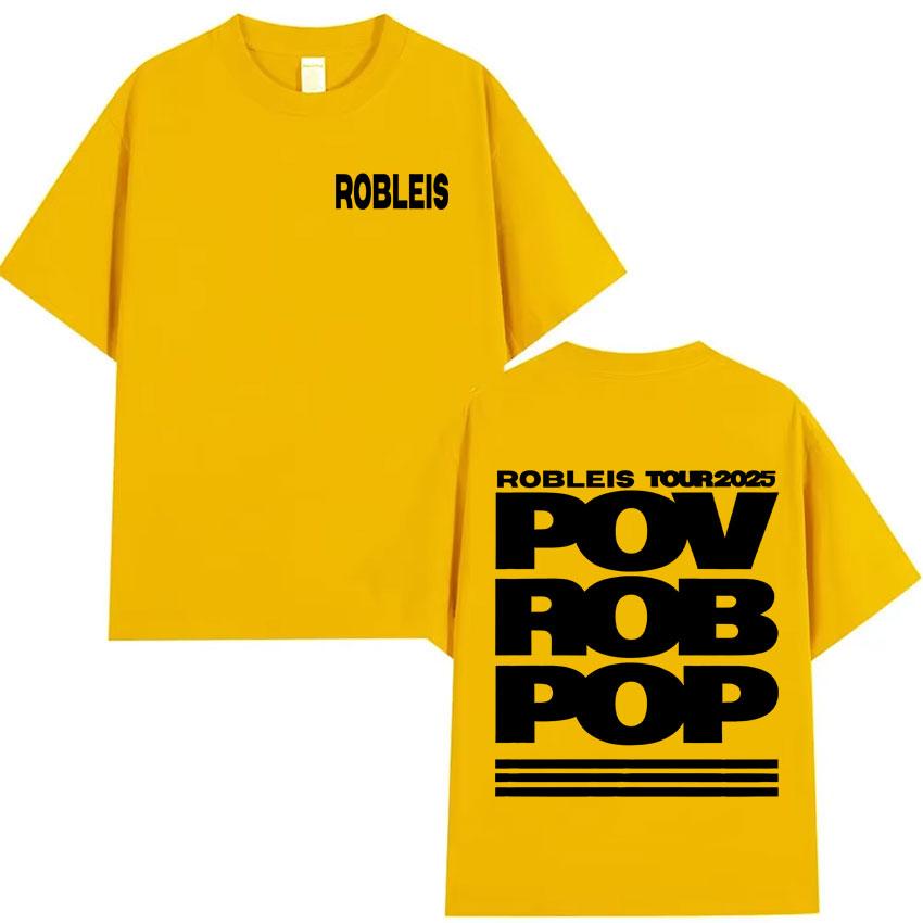 Rapper Robleis NEW Album Pop Music 2025 Merch T Shirts Mens Women Teenagers Fashion Tshirts Y2K Casual Cozy Cotton Tee Shirts