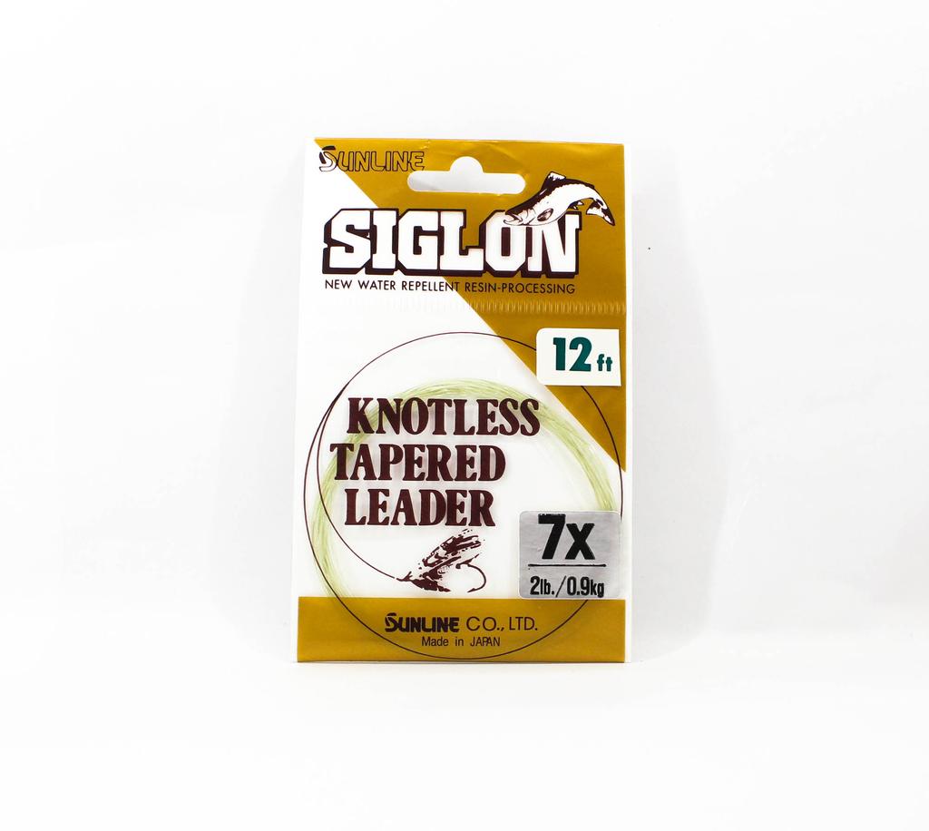 Sunline Tapered Leader Siglon Nylon 12 FT 7X/2Lb/0.10 mm (0446)