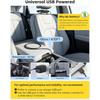 New Upgraded Car Seat Back Fan, Dual Airflow Bladeless Cooling Fan For Baby Rear Facing, 3-speed Quiet USB Backseat Headrest Fan