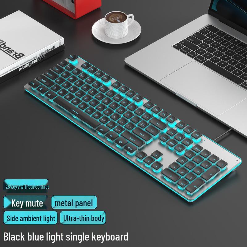 K8 Wired/Wireless Mechanical Keyboard & Mouse Set for Office and Gaming