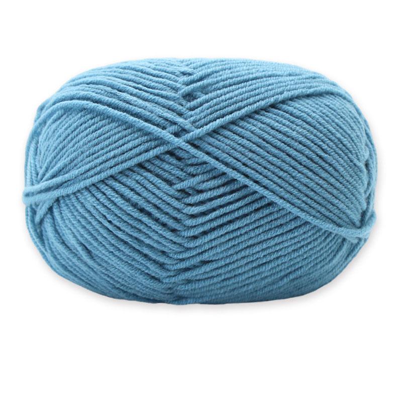1Roll 4ply Milk Cotton Knitting Combed Yarn Wool Yarn For DIY Hand Knitted Crochet Craft Scarf Sweater Clothes Dolls Hats Supply