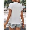 Casual Summer Top for Women Featuring a Graphic Print of a Dream Castle, with Short Sleeves And a Crew Neck