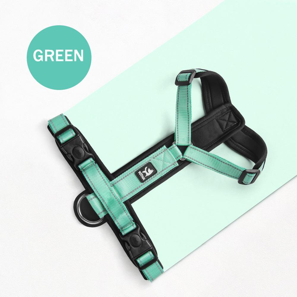 New Pet Dog Harness No-pull Dog Padded Vest Adjustable Reflective Chest Strap Safety Lead All Weathers For Small Medium Dogs