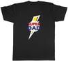 Dad Unisexs TShirt Lightning Bolt Super Dad Fathers Day Birthday Unisex Tee Gift