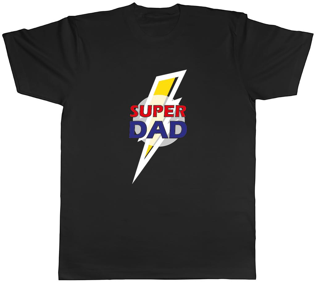 Dad Unisexs TShirt Lightning Bolt Super Dad Fathers Day Birthday Unisex Tee Gift