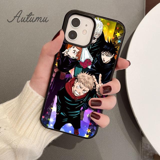 Jujutsu Kaisen Satoru Gojo Handyhülle für iPhone 11 12 13 14 Pro Max mini XR XS SE 2020 6S 7 8 Plus Samsung Galaxy S21 S22 Hülle