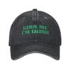 Kiss Me Im Irish  St Patricks Day Irish Sun Baseball Cap FeUnisex Unisex Washed Hats Sunscreen Baseball Caps Birthday Gift