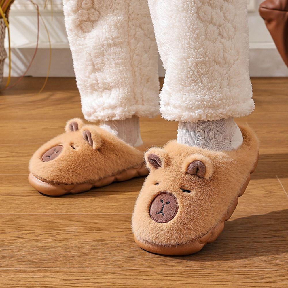 Warm Kids Slippers Soft Fluffy Slippers New Home Shoes  Winter