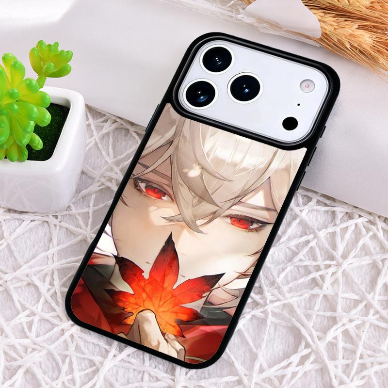 Kaedehara Kazuha Genshin Impact Phone Case for iPhone 17 Air 16 15 11 12 14 13 Pro Max Shockproof Cover