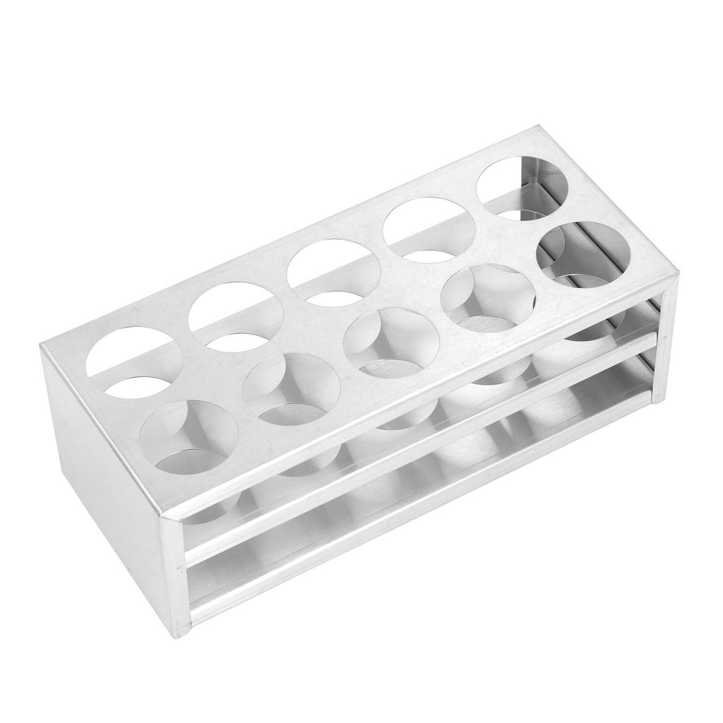 Test Tube Holder 304 Stainless Steel Test Tube Holder Rack for Laboratory and Studio 40mm 10 Holes