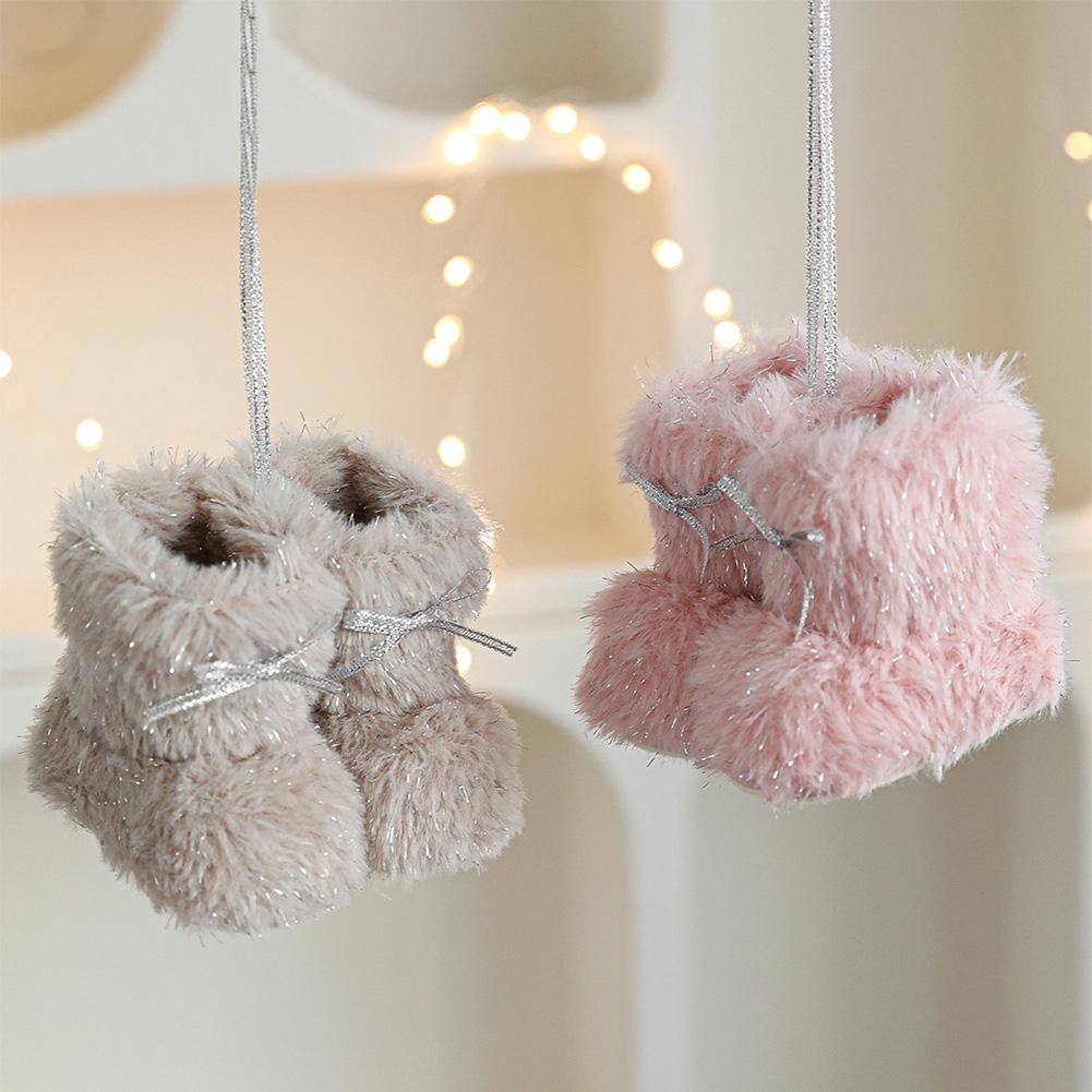 Santa Claus Boots Ornaments Hanging Decorative Ornament Santa Decor Party Pendant Home Claus Christmas A1D6