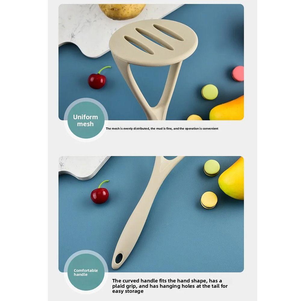 Food Grade Silicone Potato Masher Nonstick Fruit Ricer Safe Vegetable Crusher  Puree Making