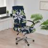 Elastic Office Chair Cover With Zipper Rotating Computer Hotel Chair Cover Integrated Armrest Elastic Boss Chair Protect Cover