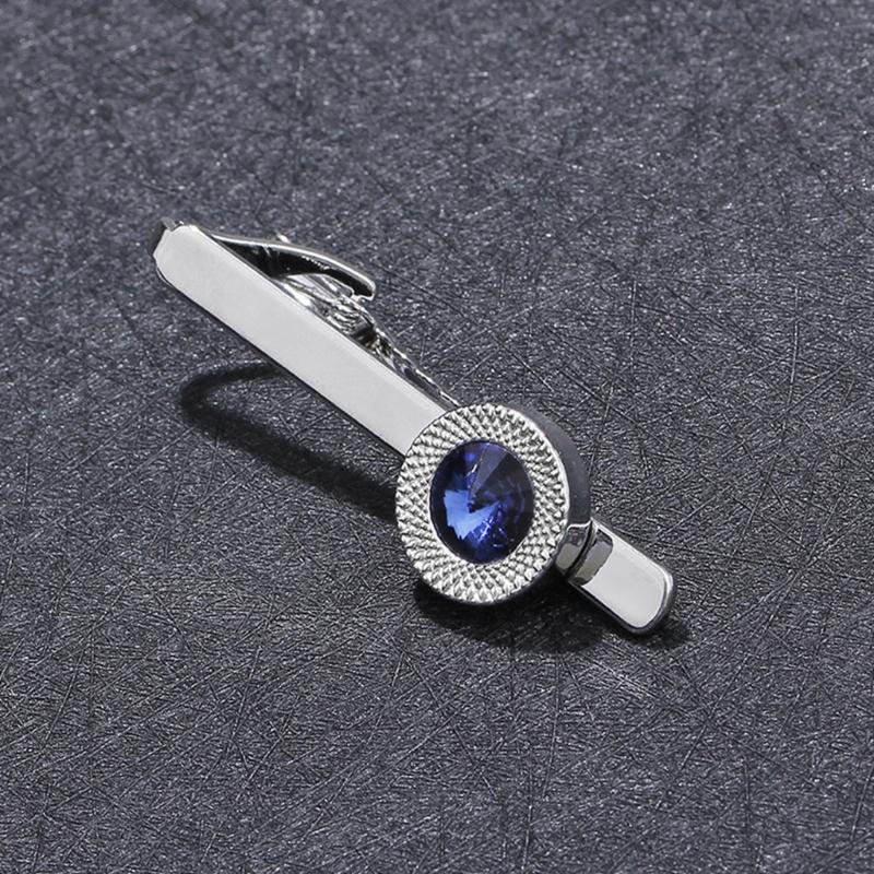 Pince à Cravate en Alliage pour Homme Mariage Cravate Cravate avec Strass Pince à Cravate pour Gentleman