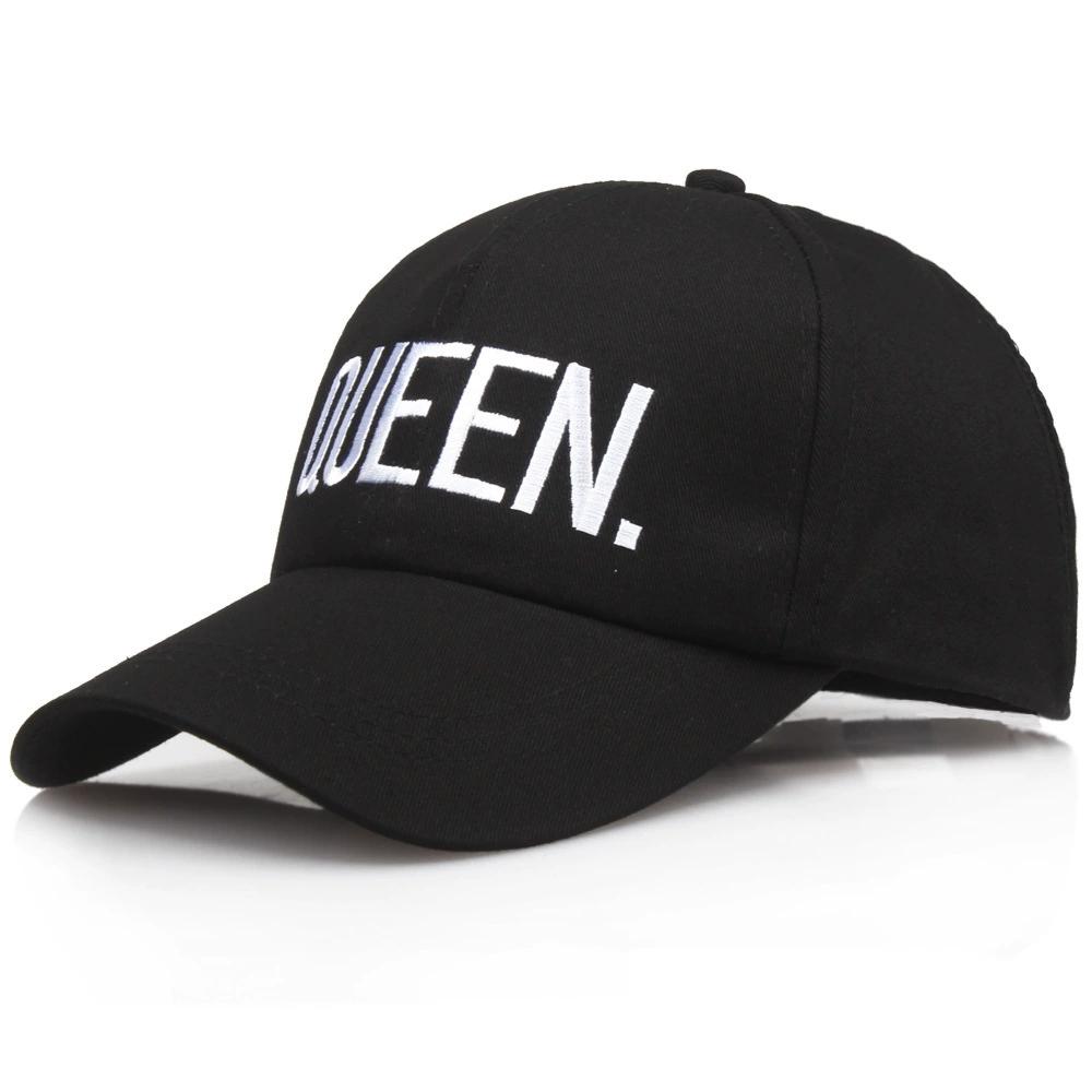Fashion Couple King Queen Embroidered Baseball Cap Pure Cotton Spring Summer Hat