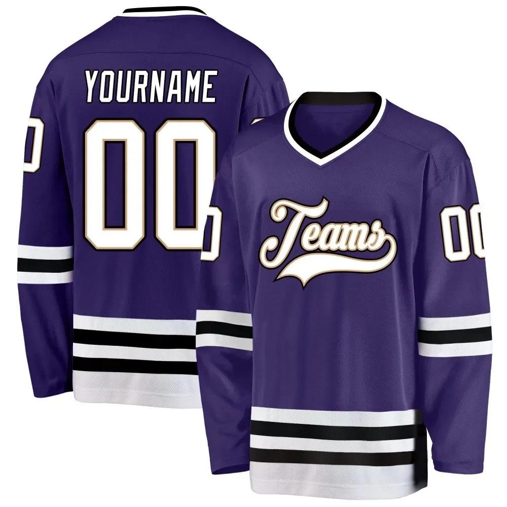 Customized 3D Print Ice Hockey Jersey - Personalized Name & Number for Team, Competition, or Training for Men, Women, and Youth