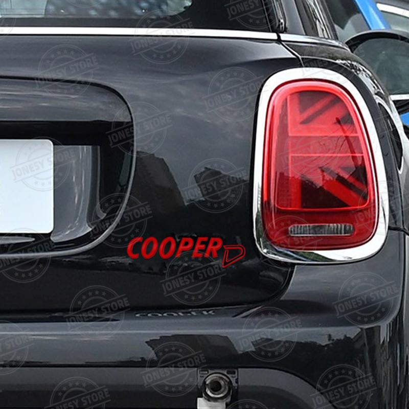 Auto Metal Logo 3D Badge Lettering Decals Trunk Sticker For MINI Cooper D SD R60 R56 R57 R58 R60 F55 F56 Countryman Car Styling