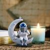Cute Outer Space Astronaut Figurine, Action Figure Toys Statue, White & Blue