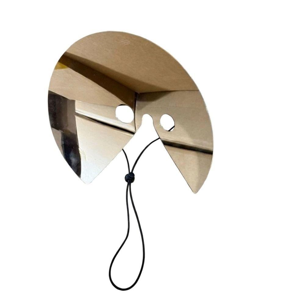 

Wearable Acrylic mirror mask Visual Dislocation Reflective Mask Adult Costume Party білий