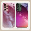 Brilliant Starry Sky For Samsung Galaxy S23 24 Plus S20 21 FE S25 Ultra A70 72 73 51 52 53 Tempered Glass Phone Case