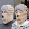 Winter Unisex Fleece-Lined Windproof Ear Protection Hat With Detachable Goggles Cold Weather Cycling Outdoor Use