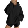 Women's Oversized Drop Shoulder Hoodie Pullover Long Sleeve Casual Loose Fit