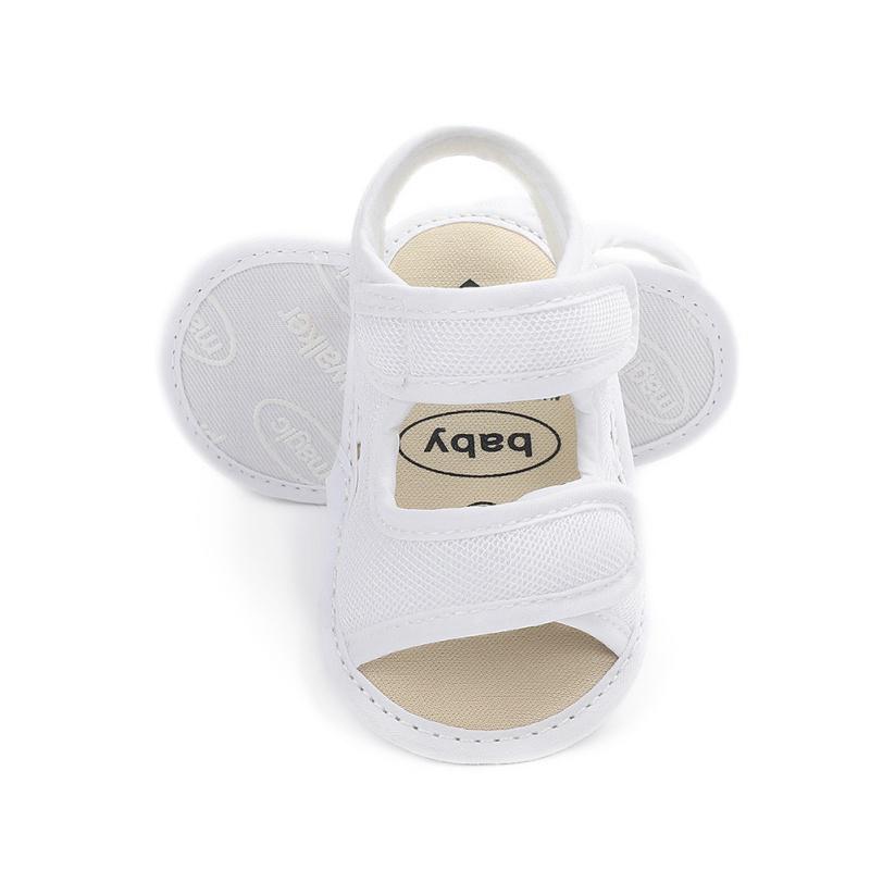 Baby Boys Girls Soild Summer Breathable Anti-Slip Shoes Sandals Toddler Soft Soled Shoes 0-18 Monthes