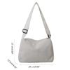 Contemporary Corduroy Sling Bag for Ladies Versatile Shoulder Bags with Zipper