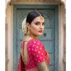 Elegant Pure Dola Silk Saree with rich Jacquard Weaving all over Saree