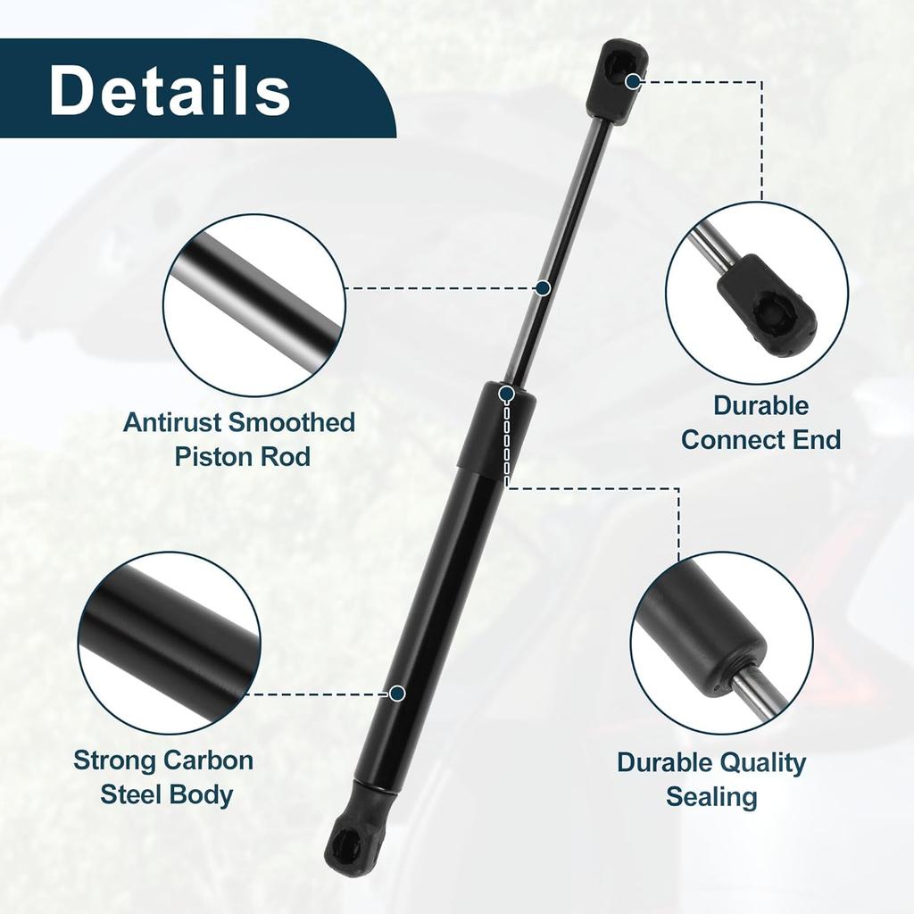 Lift Supports Struts Gas Spring No.04589645AA for Dodge Challenger 2008-2016 Black 2PCS Rear Hatch