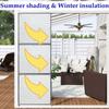 Anti-UV Window Sun Shade Film Double Side Window Privacy Film Windows Sunshade Curtain  for Home