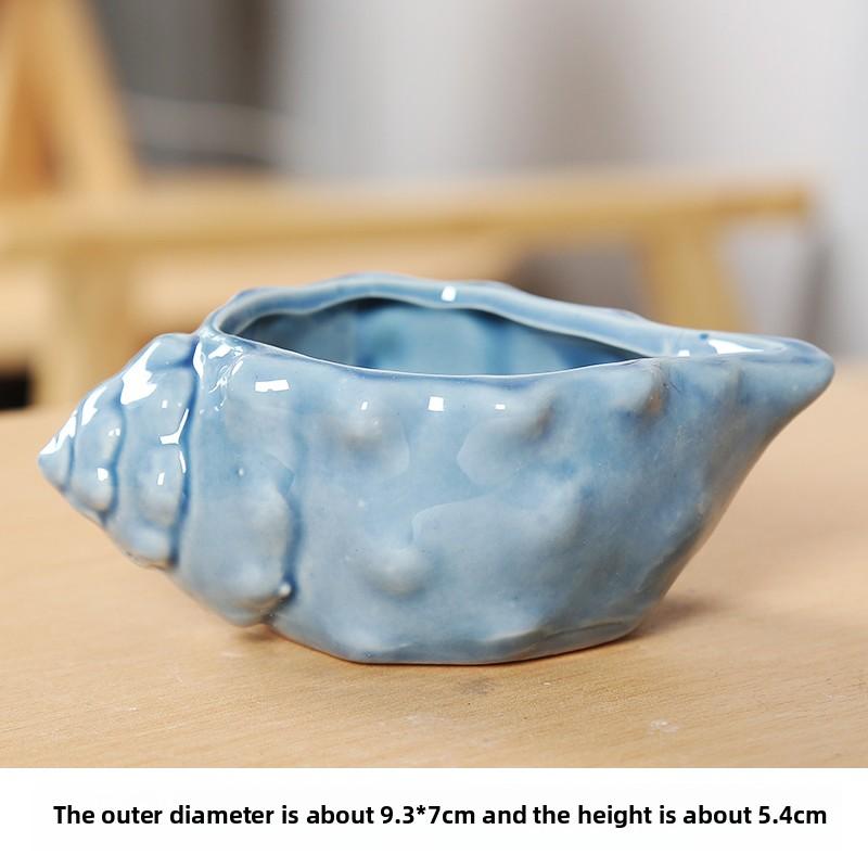

Marine animals, simple European style, creative, cute and personalized, ceramic flowerpots, small ashtrays, home decoration