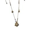 Lucky Star Tiger Eye Stone Beaded Braided Necklace, 2025 New Luxury Minimal Sweater Chain Choker