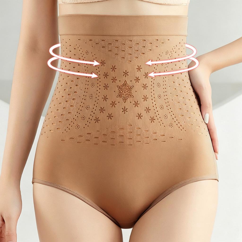 High Waist Shaping Panties for Women Seamless Tummy Control Butt Lifting Body Shaper Underwear Slimming Briefs with Breathable Design