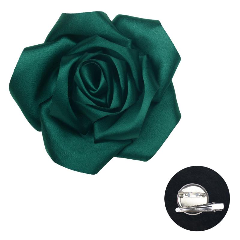 Exaggerate Multi-Layer Fabric Rose Flower Brooch For Women Girl Magazine Wedding Shoot Accessory Pin Dress Suit Corsage