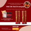 Chinese Dragon and Phoenix Wedding Candles Red Traditional Double Happiness 1 Pair, 9.84 Inch Tall x 2 Inch Diameter, Great for Chinese Weddings