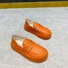Women's shoes, ugly and cute bread shoes, two lazy people, one pedal, loafers, Doudou shoes, thick-soled muffin, low-top shoes, little white shoes.