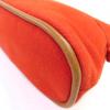 Great HERMES Pouch Bored Porch PM Orange Cotton Women Used